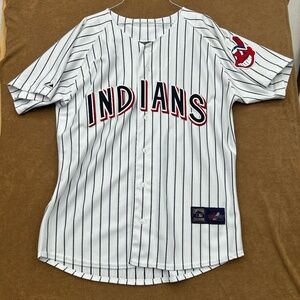 XL Cooperstown Collection Reproduction 1970 Cleveland Indians Home Uniform